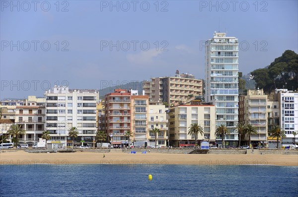 Hotels on the beach of Lloret de Mar