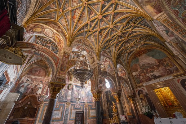 Tabernacle on a decorated ceiling