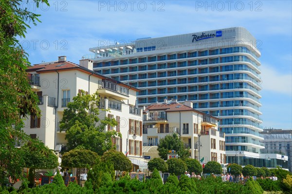 Cityscape with Radisson Blue Hotel