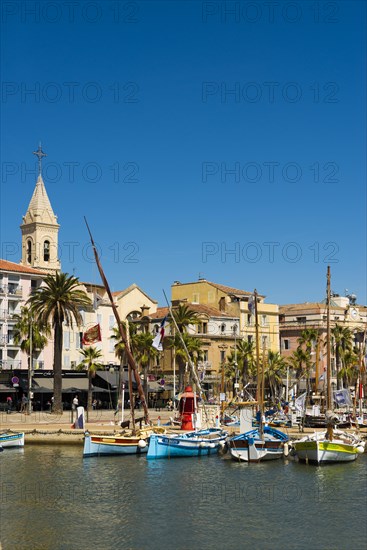 Port with historic fishing boats