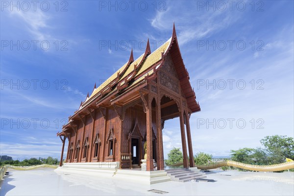 Teak wood temple Wat Ao Noi