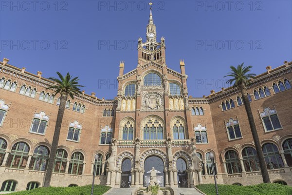 Hospital de la Santa Creu i Sant Pau by the architect Lluis Domenech i Montaner