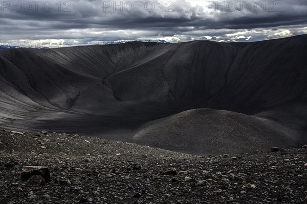 Crater of the volcano Hverfjall