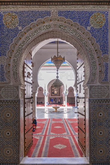 Mosaic decorated entrance