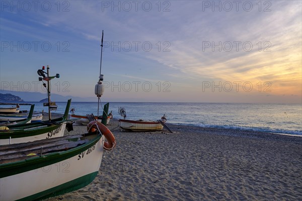 Fishing boats on the beach