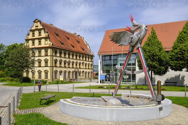 Stork fountain