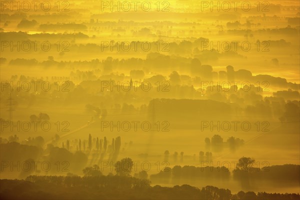 Landscape in the morning sun