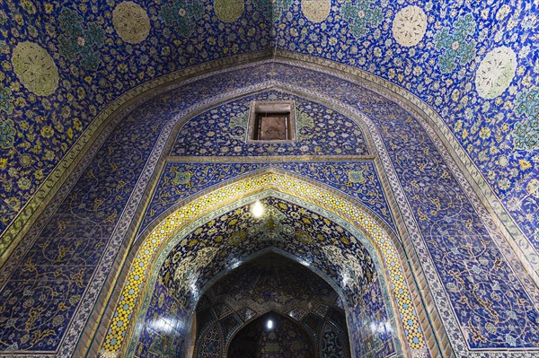 Inside Masjed-e Shah or Shah Mosque