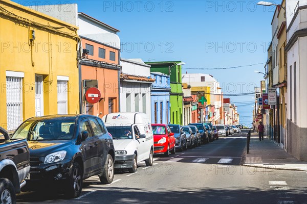 Street with colorful houses