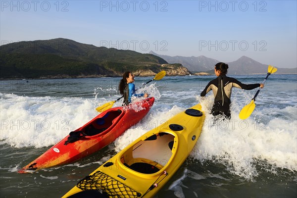 Kayakers at Sai Wan Beach