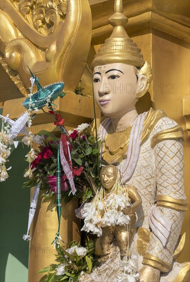 Nat spirit statue at Shwedagon Pagoda