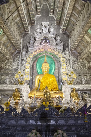 Interior of the Ubosot or ordination hall