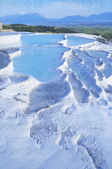 Terraced travertine thermal pools