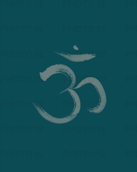 Sanscrit sacred symbol Om or Aum in Yoga