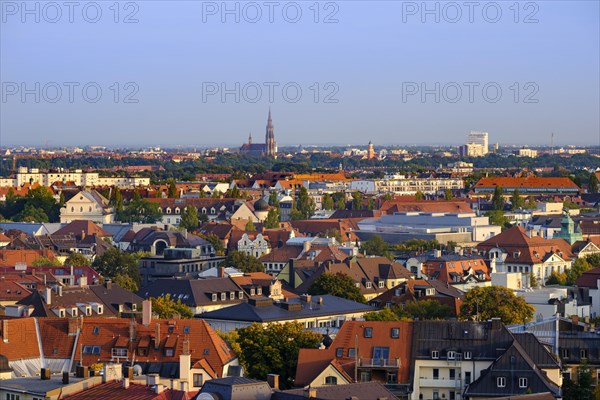 View from Paulskirche in southeast direction