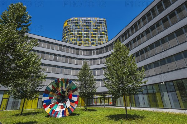 ADAC building with artwork