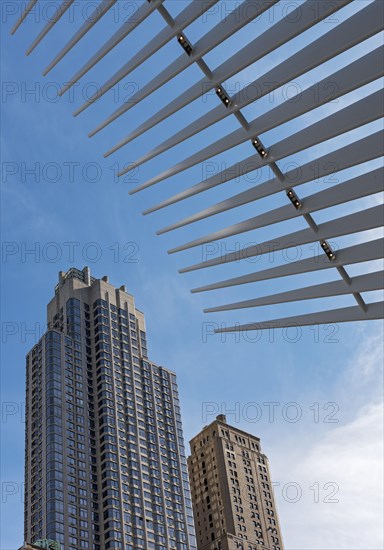 Woolworth and Transportation buildings with Oculus Station roof