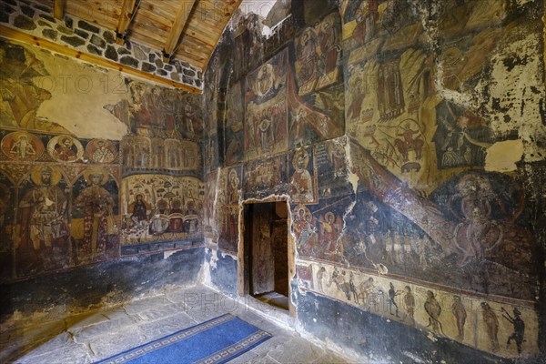 Frescoes in Byzantine Church of the Resurrection