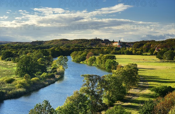 River Saale with Wettin Castle