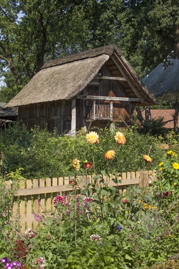 Thatched farmhouse with country garden