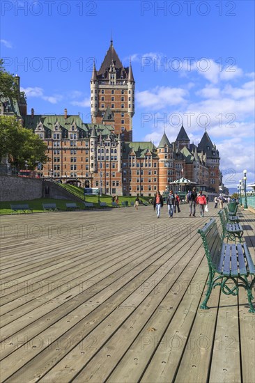 Seaside promenade Dufferin Terrace with Chateau Frontenac