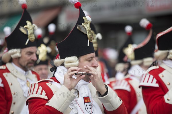 Carnival group with flutes