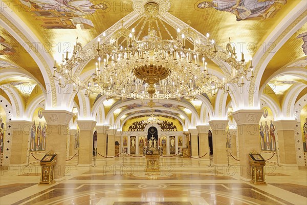 Crypt inside Saint Sava church