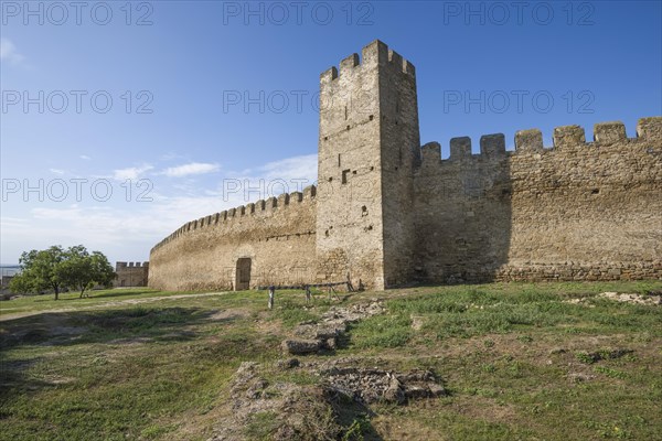 Defensive wall and tower of Fortress Akkerman or White Rock fortress