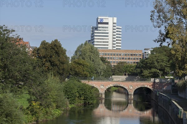 River Leine with bridge