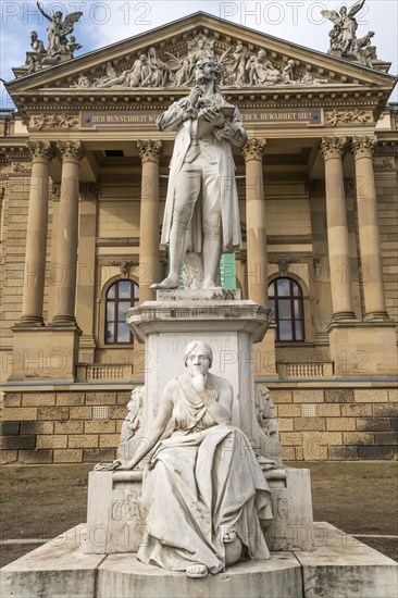 Schiller Monument in front of the Hessian National Theatre