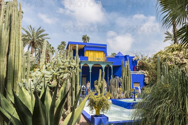 Blue House in the Jardin Majorelle Botanical Garden