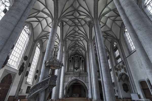 Vault with organ loft of the late Gothic church of St. George