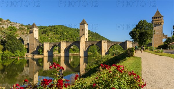 Valentre bridge on Santiago de Compostela pilgrimage road