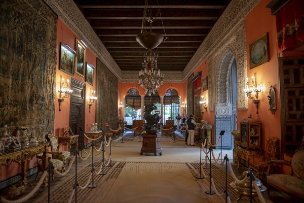 Interior room with statue