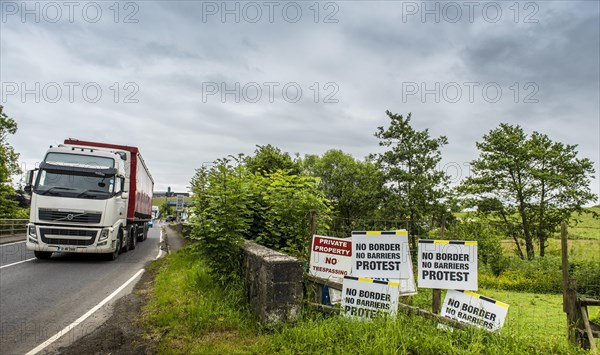 European border between the Republic of Ireland and Northern Ireland