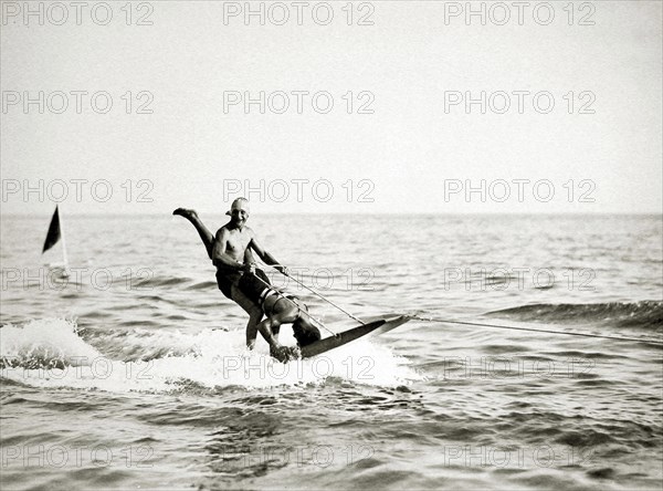 Water ski acrobatics