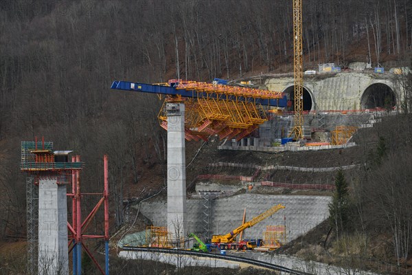 Large construction site railway project Stuttgart-Ulm within the framework of Stuttgart 21