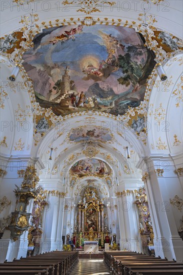 Main altar and ceiling frescoes