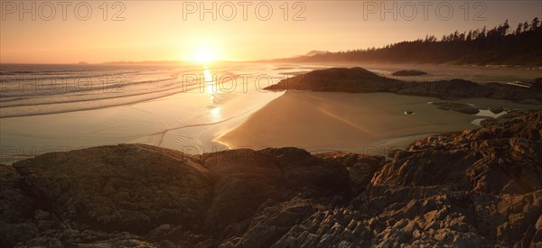 Sunset scenery at Long Beach