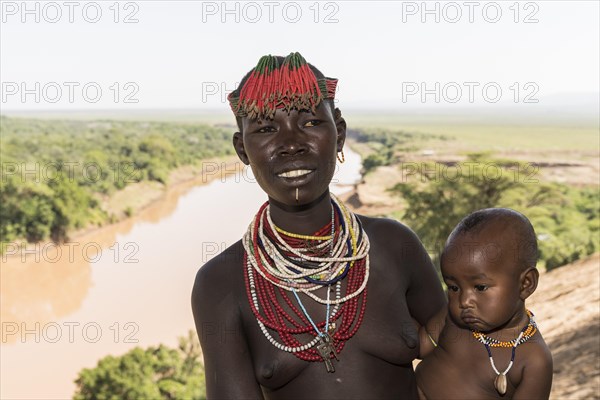 Young woman with baby