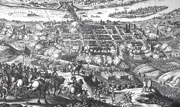 Siege of Frankfurt an der Oder by Adolf Gustav from March 27 to April 3
