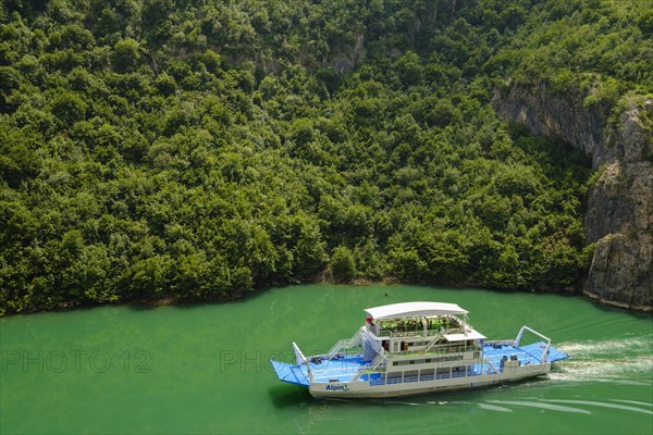 Car ferry to Koman Reservoir