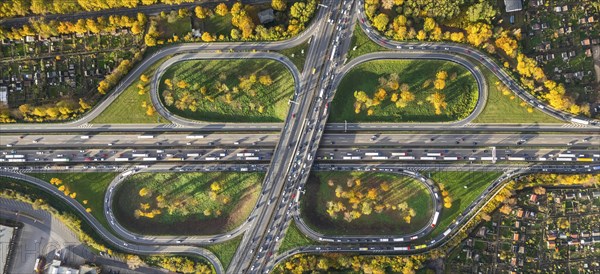 Motorway intersection Kleeblatt