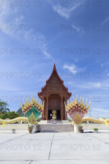 Teak wood temple Wat Ao Noi