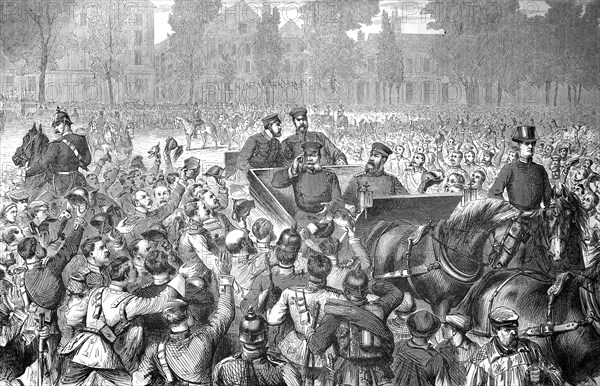 Entry of King William I of Prussia in Versailles on 5 October