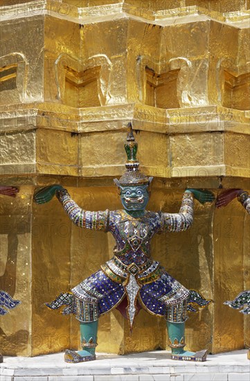 Yaksha figure as caryatide