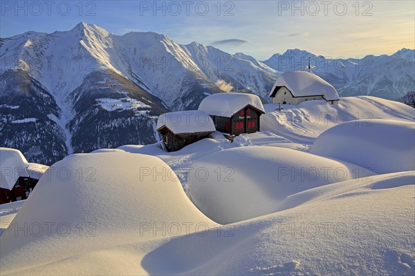 Maria zum Schnee chapel in the snow in the centre of the village