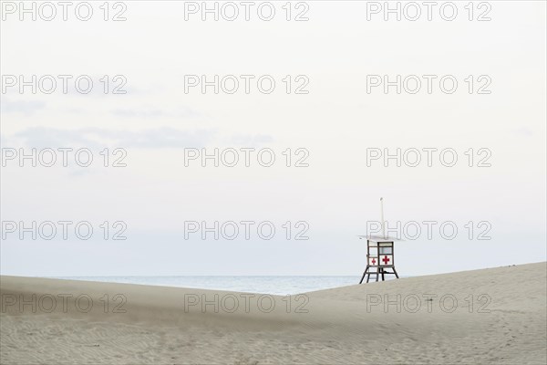Watchtower for lifeguards in the sand dunes of Maspalomas