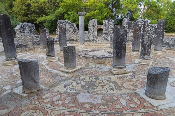 Baptistery with mosaics