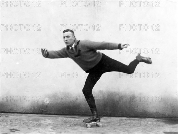 Male roller skater